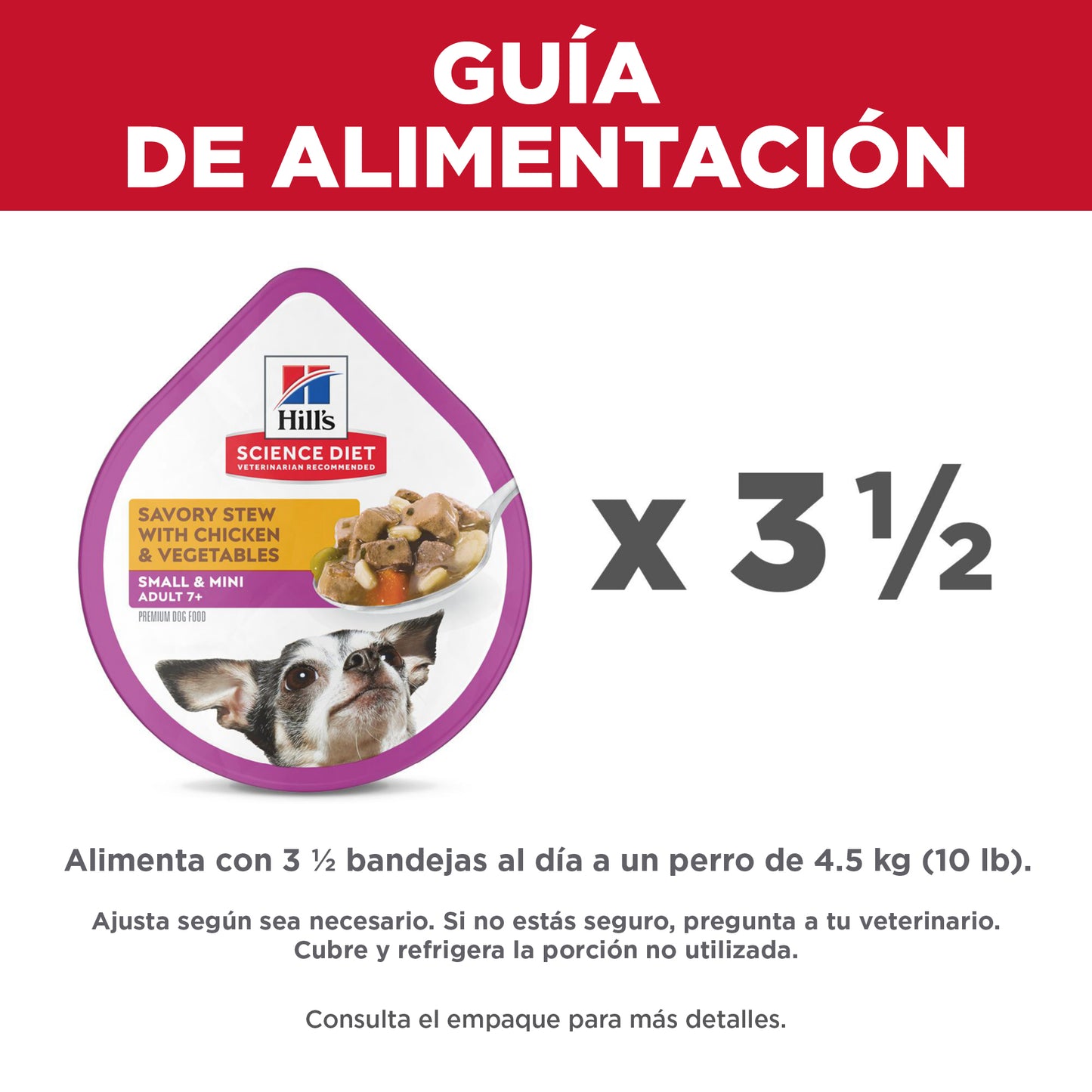 Hill's Science Diet Adult 7+ Small & Mini Tray Pollo y Vegetales 100 gr