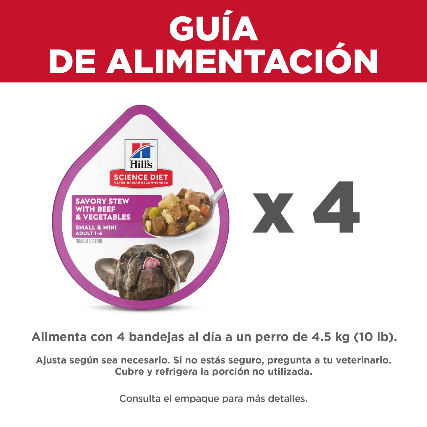 Hill's Science Diet Adult Small & Mini Tray Res y Vegetales 100 gr