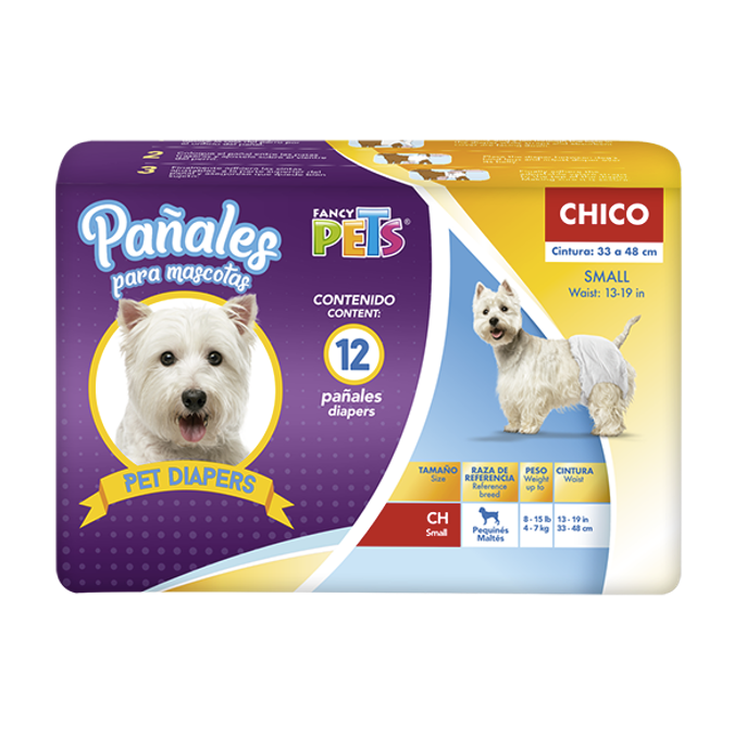 Pañales Para Perro 12 Piezas