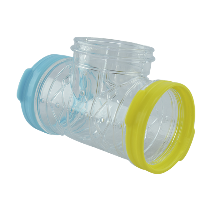 Repuesto Tubo T Con Argollas Para Jaula De Hamster