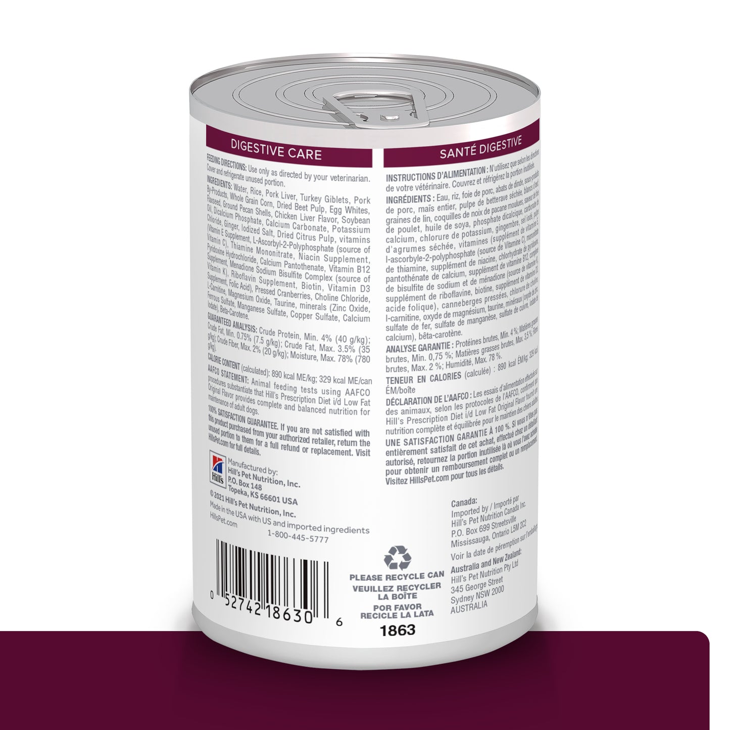 Hill's Prescription Diet i/d Low Fat Lata 370 gr