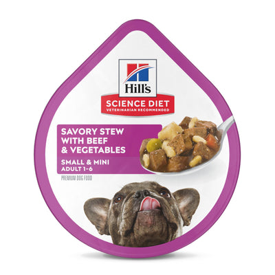 Hill's Science Diet Adult Small & Mini Tray Res y Vegetales 100 gr