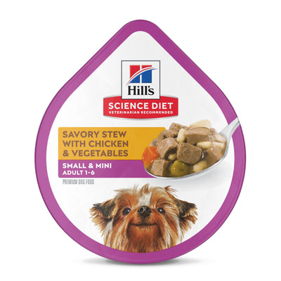 Hill's Science Diet Adult Small & Mini Tray Pollo y Vegetales 100 gr