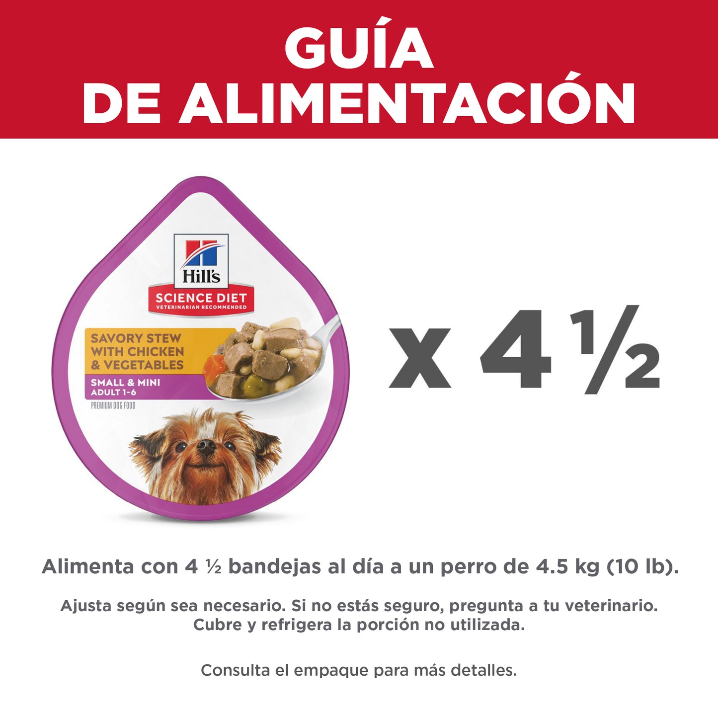 Hill's Science Diet Adult Small & Mini Tray Pollo y Vegetales 100 gr