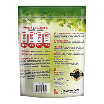 Cubos De Alfalfa Para Herbivoros 1 kg