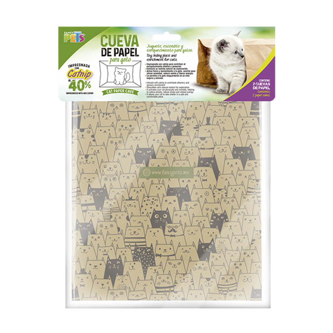 Cueva De Papel Con Catnip
