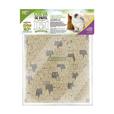 Cueva De Papel Con Catnip