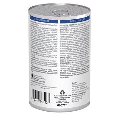 Hill's Prescription Diet Derm Complete Lata 370 gr