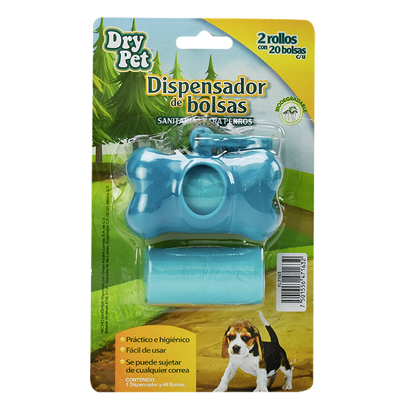 Dispensador De Bolsas Sanitarias Dry Pet