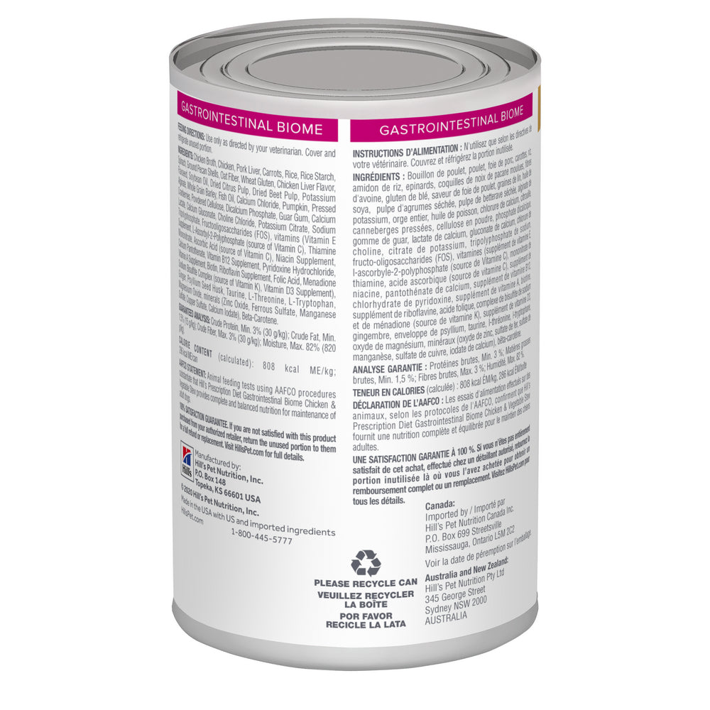 Hill's Prescription Diet Gastointestinal Biome Lata 350 gr