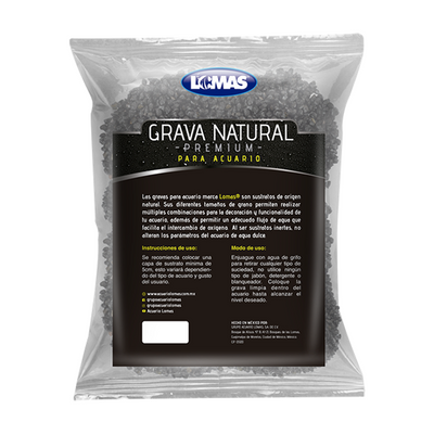 Grava Marmol Negro Obsidiana 3 Kg