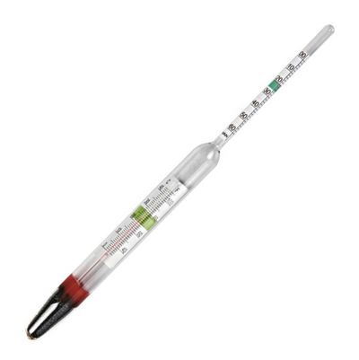 Hidrometro Con Termometro de Cristal Dymax