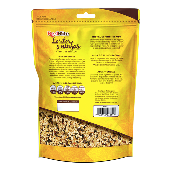 Mezcla De Semillas Para Loritos Y Ninfas 500 gr