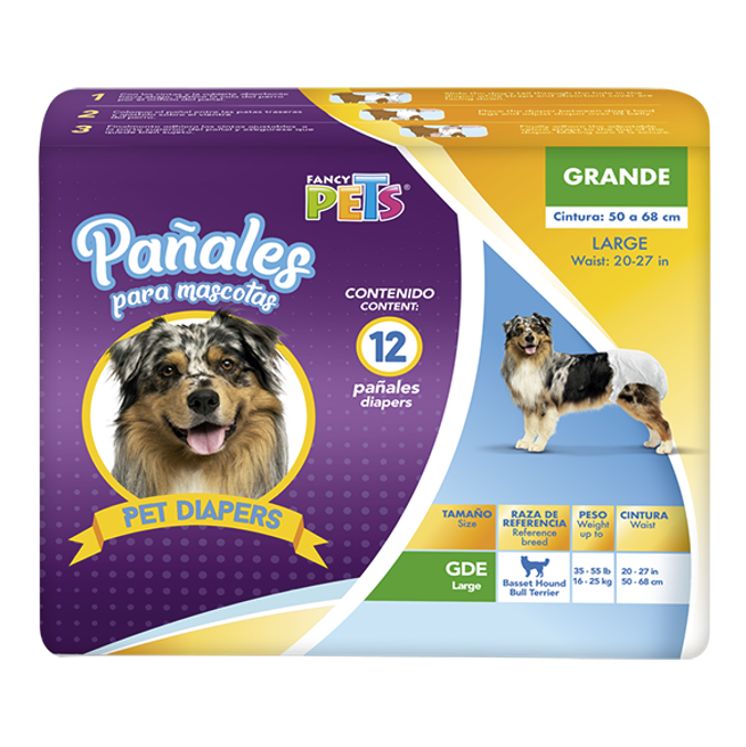 Pañales Para Perro 12 Piezas