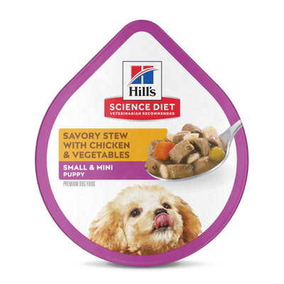 Hill's Science Diet Puppy Small & Mini Tray Pollo y Vegetales 100 gr