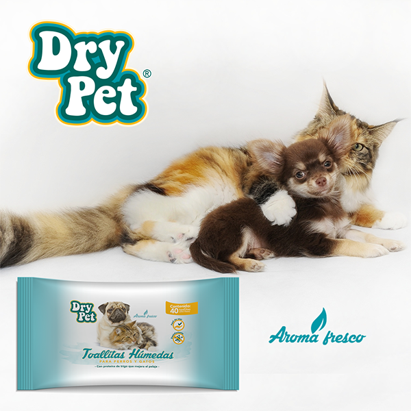 Toallitas Humedas Dry Pet 40 Piezas