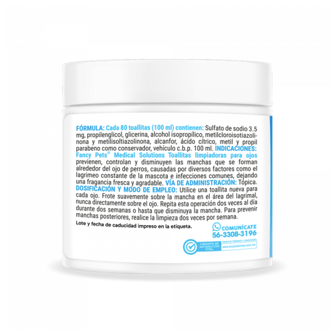 Toallitas Limpiadoras Para Ojos 80 Piezas