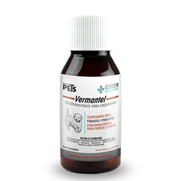 Vermantel Desparasitante Para Cachorros MS 25ml